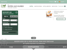 Tablet Screenshot of hotelsanglorio.com